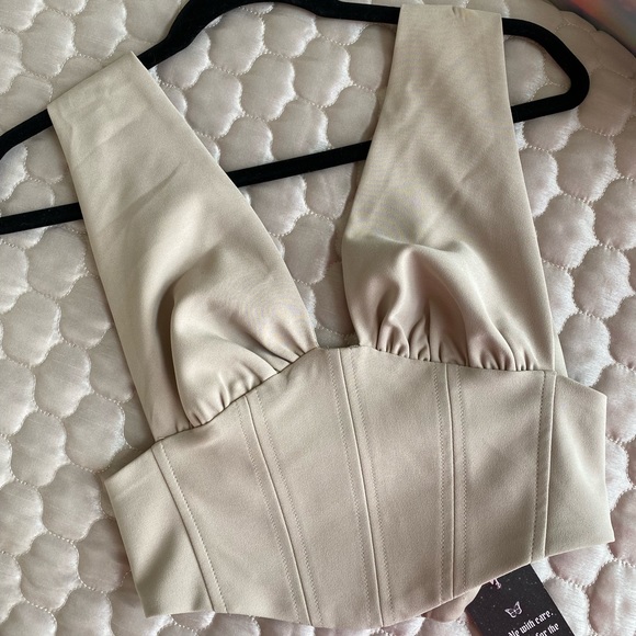 Beige Corset Top NWT - Picture 2 of 4
